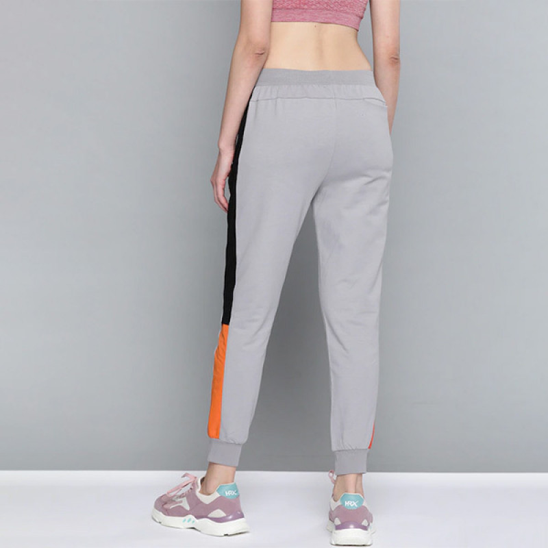 Women Grey Solid Slim Fit Bio-Wash Antimicrobial Lifestyle Joggers