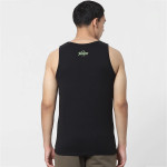 Men Black Printed Innerwear Vest