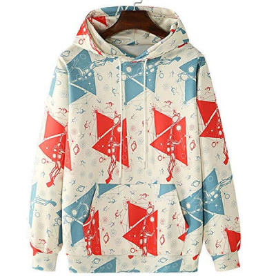 ELLITI Men  Unisex Stylish Latest Printed Pullover Cotton Hooded Hoodies Sweatshirt