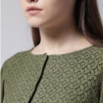 Olive Green Self-Design Empire Top